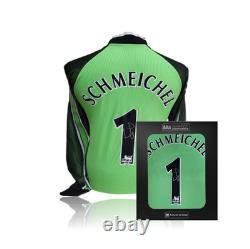Peter Schmeichel Hand Signed Mancheter United 1999 Replica Shirt in AAA Gift Box