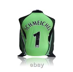 Peter Schmeichel Hand Signed Mancheter United 1999 Replica Shirt in AAA Gift Box