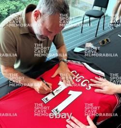 Peter Schmeichel & Ryan Giggs Signed Manchester United 98/99 Shirts- Dual Framed