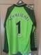 Peter Schmeichel Signed Manchester United Shirt with Coa and Proof Rare