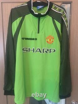 Peter Schmeichel Signed Manchester United Shirt with Coa and Proof Rare