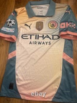 Phil Foden #47 Hand Signed Manchester City Football Shirt With Certified COA