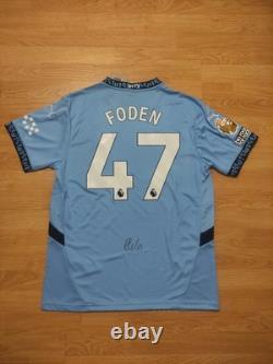 Phil Foden Signed Manchester City 24/25 Shirt With Exact Photo Proof
