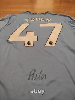 Phil Foden Signed Manchester City 24/25 Shirt With Exact Photo Proof