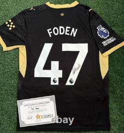 Phil Foden Signed Manchester City 26/27 Away Shirt with EXACT VIDEO PROOF & COA