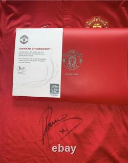 Phil Jones Signed Manchester United Shirt With Official Club Hologram COA