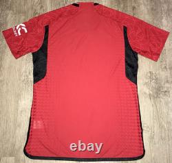 Player Issue MUFC #MU033742 COA Manchester United 2024 Squad Signed Shirt