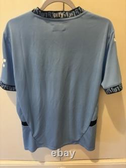 Puma Manchester City Signed Home Football Shirt with COA 01592