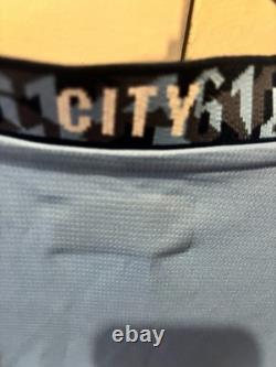 Puma Manchester City Signed Home Football Shirt with COA 01592