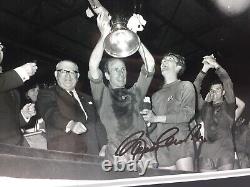 RARE Bobby Charlton Manchester United Signed Photo Display + COA AUTOGRAPH 1968