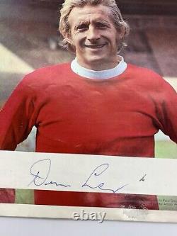 RARE Denis Law Manchester United Signed Testimonial Programme + COA AUTOGRAPH