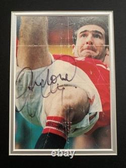 RARE Eric Cantona Manchester United Signed Display + COA + FRAMED AUTOGRAPH