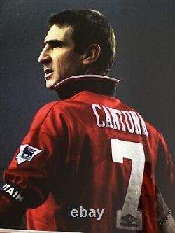 RARE Eric Cantona Manchester United Signed Shirt + COA + FRAMED AUTOGRAPH