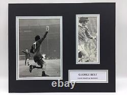 RARE George Best Manchester United Signed Photo Display + COA MAN UTD 1968 FINAL