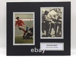 RARE George Best Manchester United Signed Photo Display + COA MAN UTD 1968 FINAL