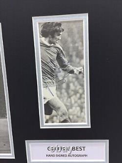 RARE George Best Manchester United Signed Photo Display + COA MAN UTD 1968 FINAL