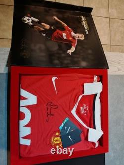RARE LIMITED EDITION Signed Paul Scholes Manchester United Shirt (452/500)