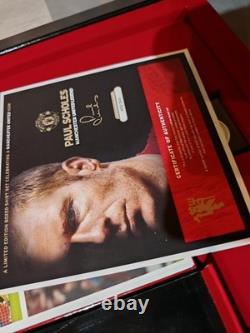 RARE LIMITED EDITION Signed Paul Scholes Manchester United Shirt (452/500)