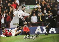RYAN GIGGS SIGNED 16x20 MANCHESTER UNITED 1999 FA CUP FOOTBALL PHOTO PROOF COA