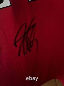 Raphael Varane Signed 22/23 Manchester united Home Shirt With photo proof