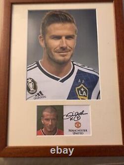Rare! 2001 David Beckham Signed Official Manchester United Club Card Autograph