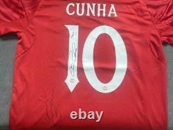 Rare Hand Signed Manchester United 25/26 Home shirt Cunha