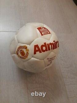 Rare Manchester United Admiral Football Signed By 1979 Squad