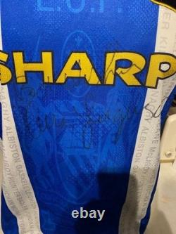 Rare Manchester United Retro Football Shirt XL Sir Alex Ferguson Signed