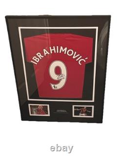 Rare Zlatan Ibrahimovic Signed Manchester United Shirt With COA