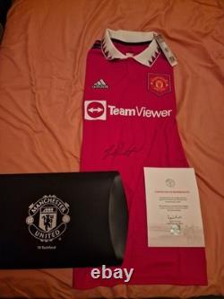 Rashford Signed Manchester United Jersey With Proof Of Authenticity Large