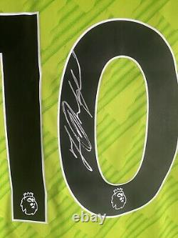 Rashford Signed Shirt Authentic with COA Manchester United 2022/23 Third Shirt L