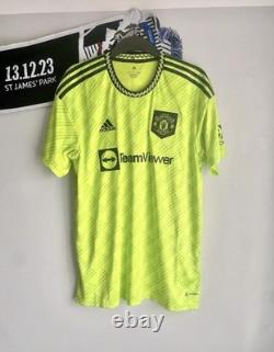 Rashford Signed Shirt Authentic with COA Manchester United 2022/23 Third Shirt L