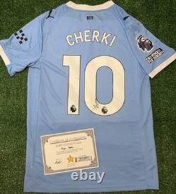 Rayan Cherki Signed Manchester City 25/26 Shirt with EXACT VIDEO PROOF & COA