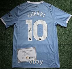 Rayan Cherki Signed Manchester City 25/26 Shirt with EXACT VIDEO PROOF & COA