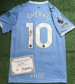 Rayan Cherki Signed Manchester City 25/26 Shirt with EXACT VIDEO PROOF & COA