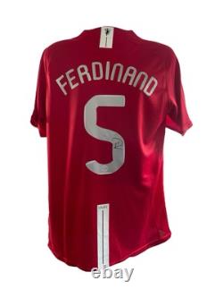 Rio Ferdinand Signed Manchester United 08 Cl Final Shirt Comes With COA