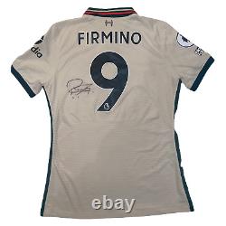 Roberto Firmino Match Worn And Signed Shirt Vs Manchester United 5-0 Win Shirt