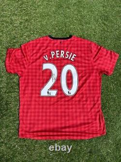 Robin Van PERSIE Signed Manchester United Man Utd Shirt Nike Legend Autograph