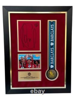 Robin Van Persie Signed Display Framed Manchester United RARE COA Signed Jersey