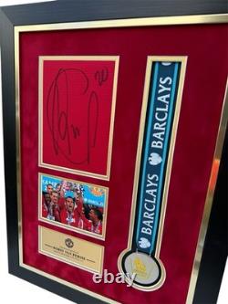 Robin Van Persie Signed Display Framed Manchester United RARE COA Signed Jersey