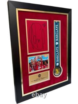 Robin Van Persie Signed Display Framed Manchester United RARE COA Signed Jersey