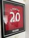 Robin Van Persie Signed Manchester United 2012-13 Football Shirt. Framed COA
