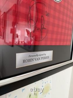 Robin Van Persie Signed Manchester United 2012-13 Football Shirt. Framed COA