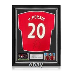Robin Van Persie Signed Manchester United 2022-23 Football Shirt. Superior Frame