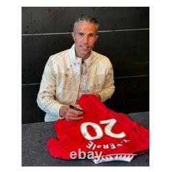 Robin Van Persie Signed Manchester United 2022-23 Football Shirt. Superior Frame Robin Van Persie Signed Manchester United 2022-23 Football Shirt. Superior Frame