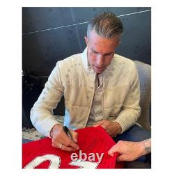 Robin Van Persie Signed Manchester United 2022-23 Football Shirt. Superior Frame