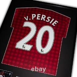 Robin Van Persie Signed Manchester United Shirt Framed 2012/13 #20 RVP Red COA