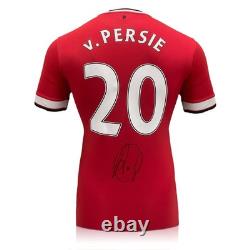 Robin Van Persie Signed Original Man United 2014-15 Football Shirt. Framed