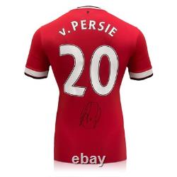 Robin Van Persie Signed Original Man United 2014-15 Football Shirt. Framed