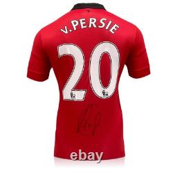 Robin Van Persie Signed Original Print Manchester United 2013-14 Shirt